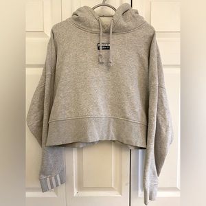 ADIDAS cropped boxy hoodie